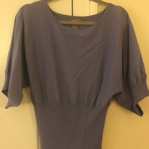 Kenar knit 3/4 sleeve summer fine knit sweater L